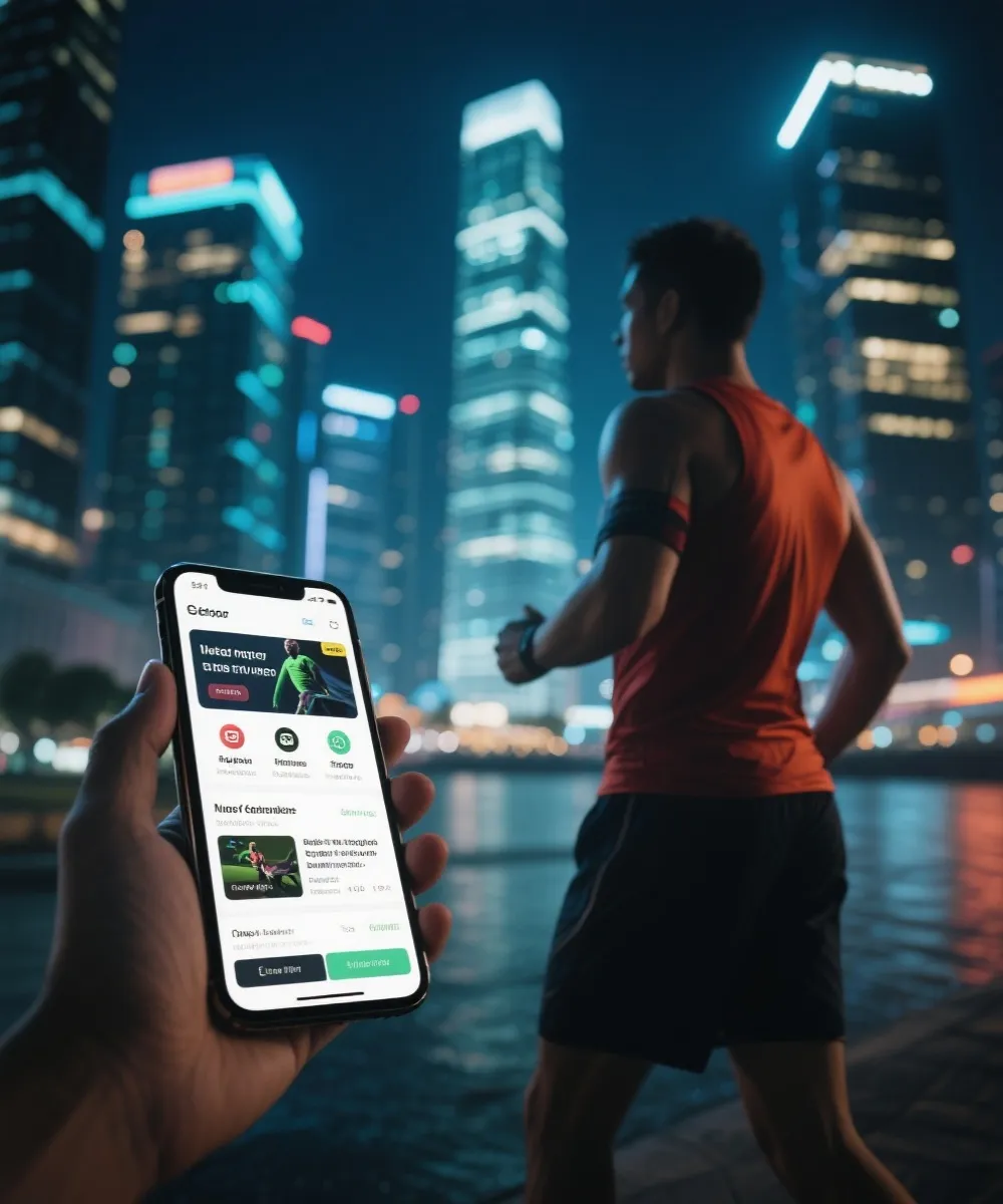 体育用户通过移动设备获取赛事动态